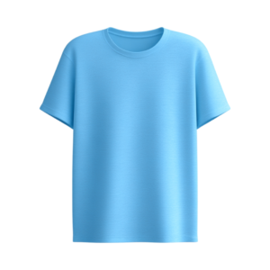 Casual Cotton T-Shirt (Light Blue)